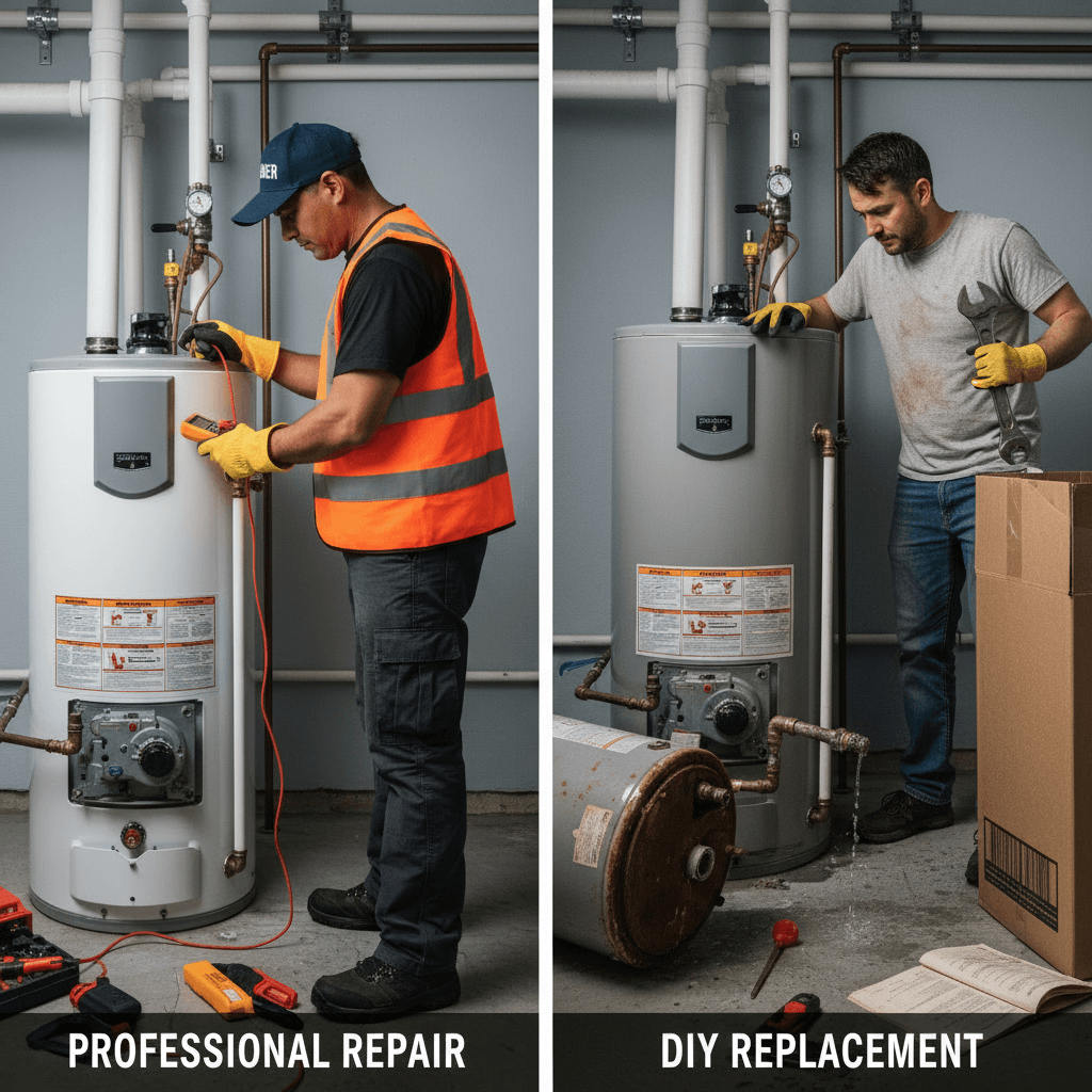 Professional Water Heater Repair vs Diy Replacement: The Cost Comparison